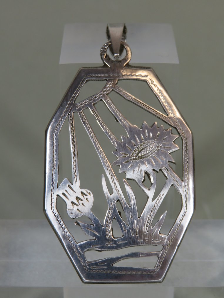 Prata, J. Sibbelee Jr. / Amsterdã - Pingente - Distel & Zon #1.0