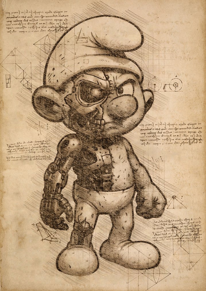 Boriani - Schtroumpf - Da Vinci Series - limited edition 1/25 #1.0