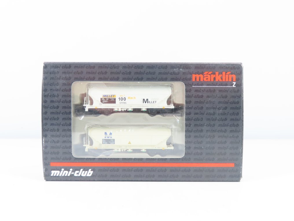 Märklin Z轨 - 82621 - 模型火车货车组 (1) - 两件套货车组，配备4轴“Hoppers”，印有“Millet”标志 - SNCF #3.2