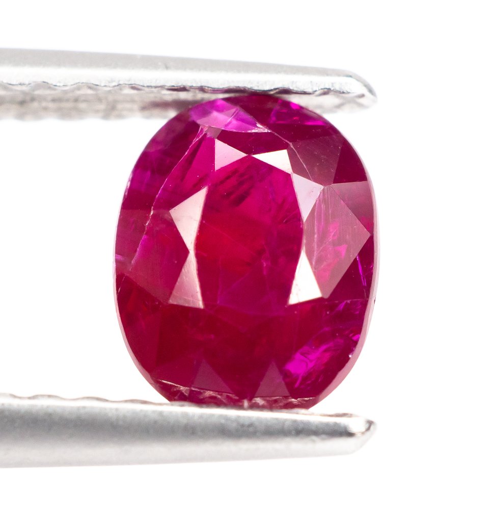 Zonder minimumprijs Robijn - 1.05 ct - Bellerophon Gemlab - Deep Red (Mozambique) #1.0