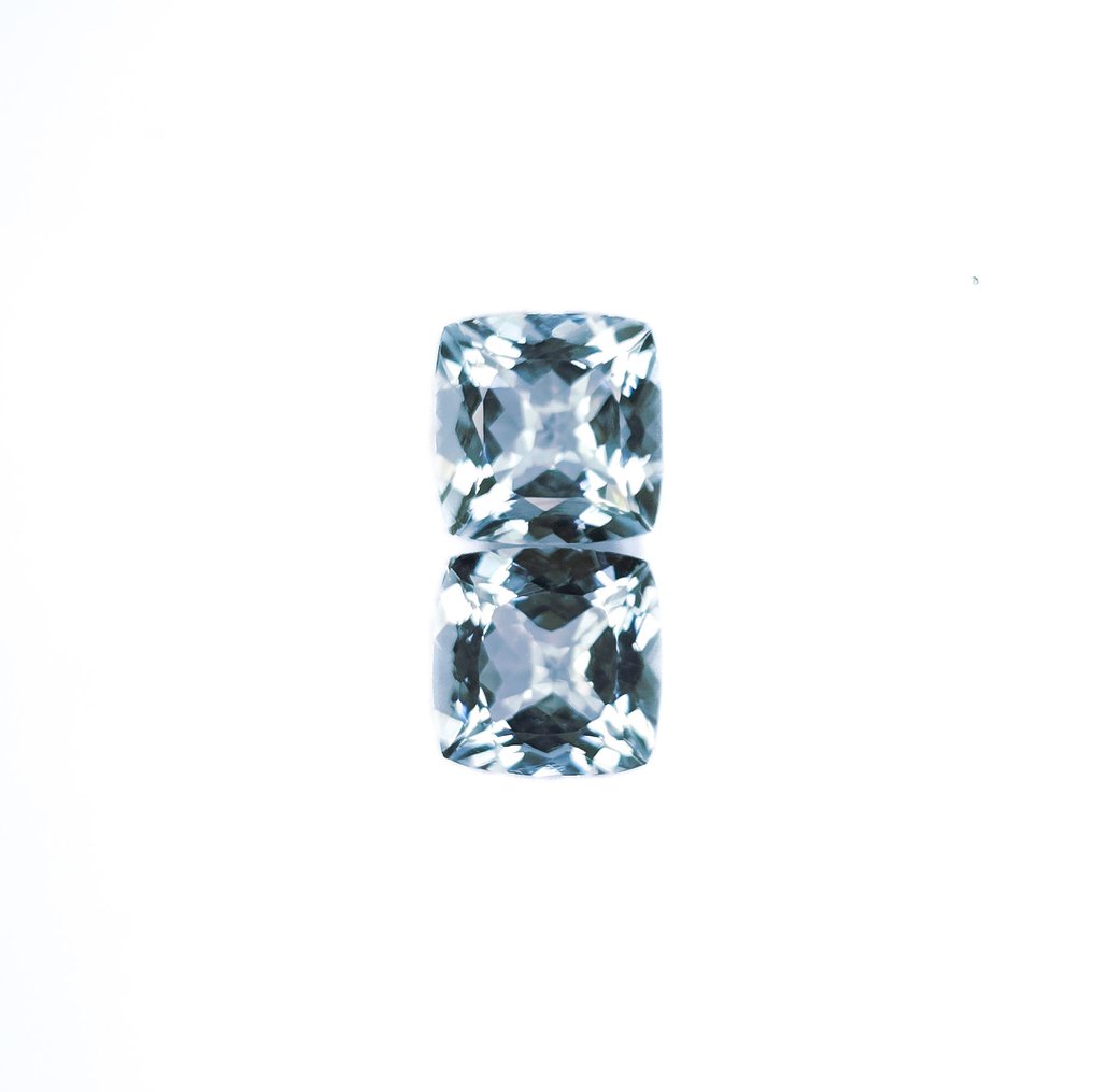 沒有保留價 - 2 pcs 藍色 海藍寶石 - 6.00 ct - 國際寶石學院(International Gemological Institute (IGI)) #4.3