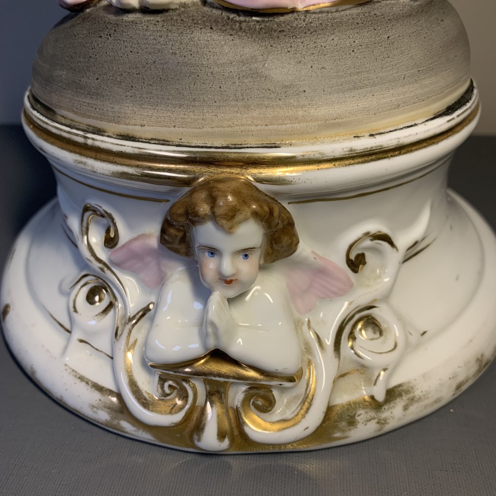 Vieux Paris - Statue, Jezus Heilig Hart - 46 cm - Biscuit porcelain #4.3