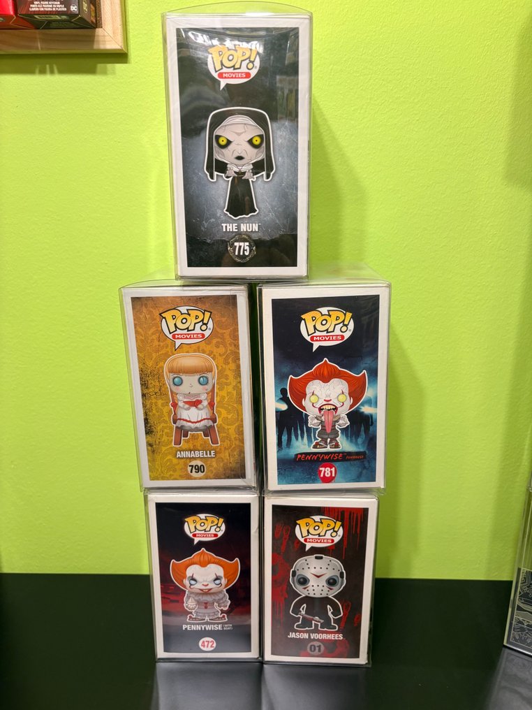 Funko  - Funko Pop Horror Custom Funko Pop Lot – Pennywise, The Nun, Annabelle & Jason – Hand-Painted Uniques by Zarka - 2010-2020 - Βιετνάμ #2.1
