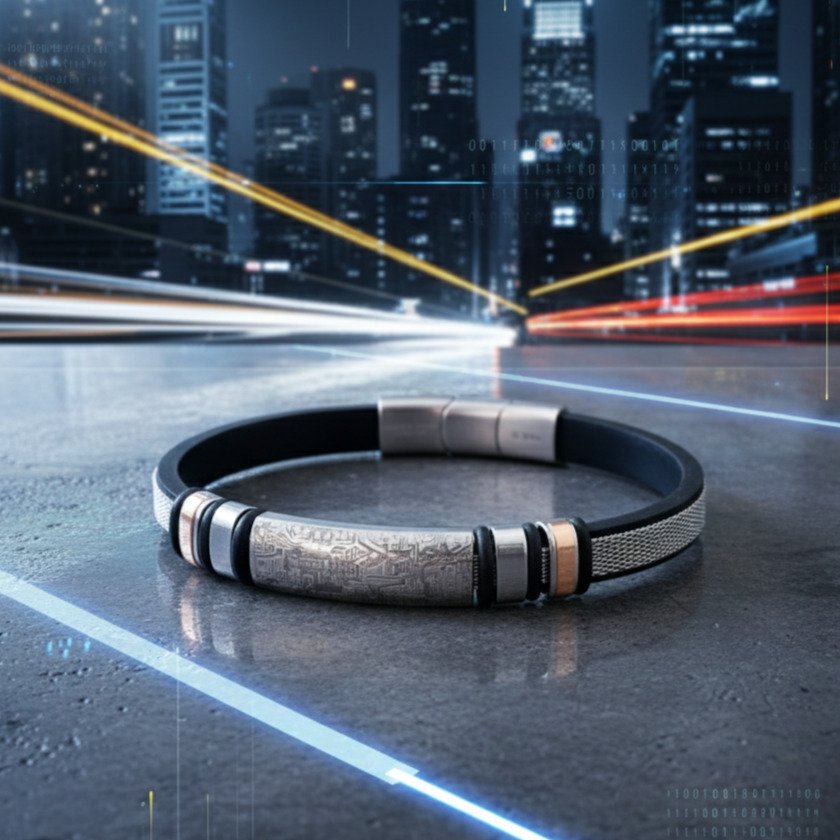 Other brand - 18 carats - Acier, Or jaune - Bracelet #1.0