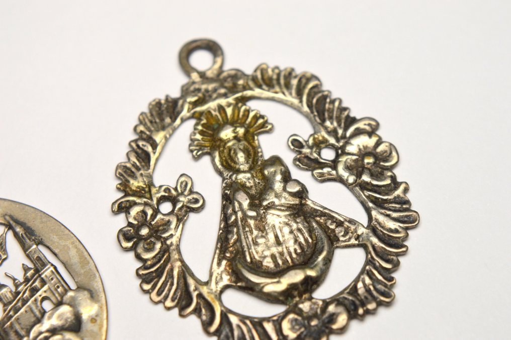 古董银宗教圣像吊坠一批 - 吊坠 #2.1