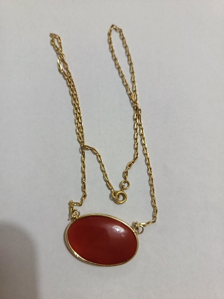 Κολιέ με μενταγιόν - 18 καράτια Κίτρινο χρυσό #4.3