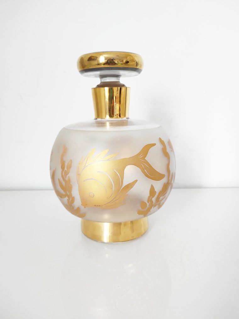 Serviço de licor - Vidro - Vidro fosco - Peixes #4.3