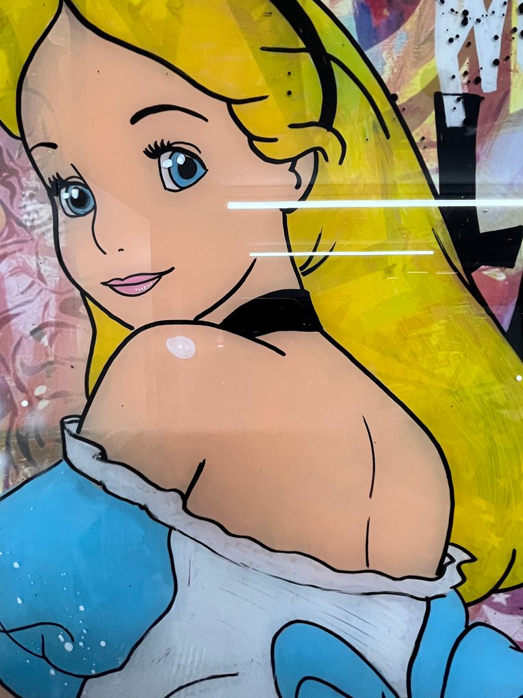 Alvin Silvrants - Alice in Wonderland - High Gloss straight edge painting #3.2