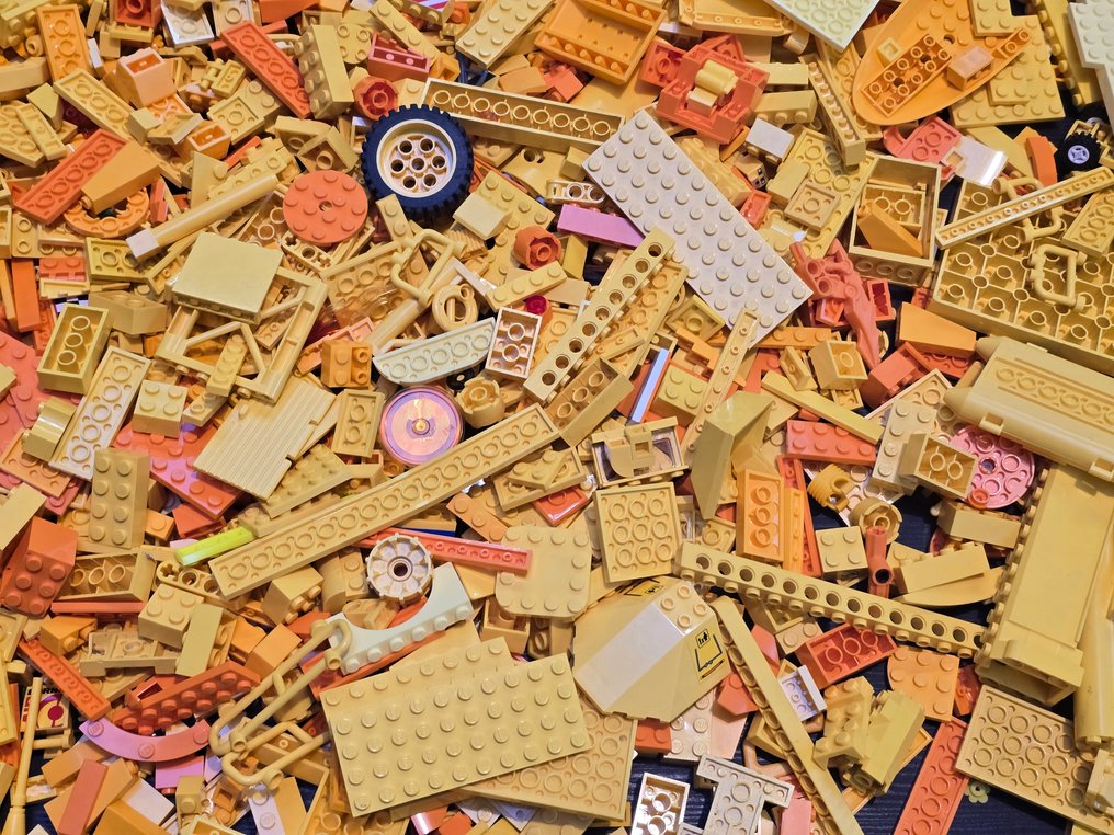 Lego Deler - Losse onderdelen geel oranje tinten lego partij assortiment #2.1