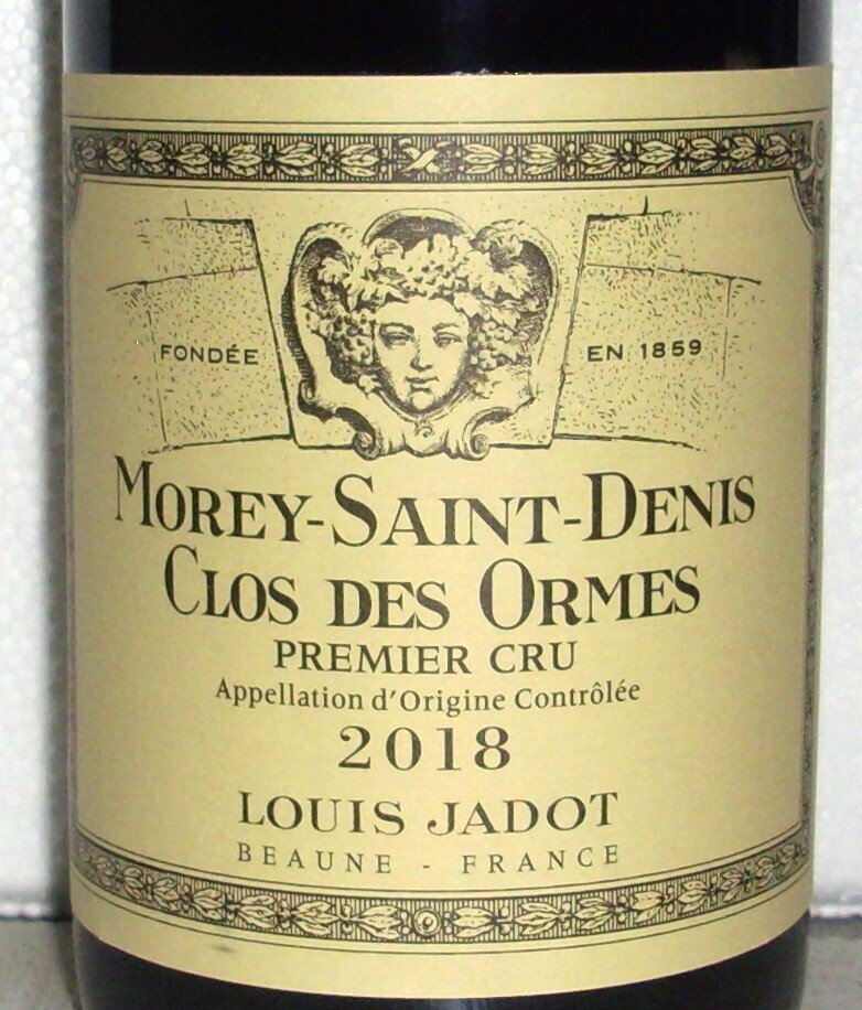 2018 Louis Jadot "Clos des Ormes" - Morey St. Denis 1er Cru - 2 Bottles (0.75L) #2.1