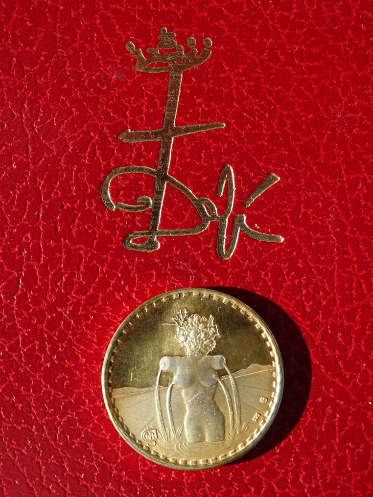 Salvador Dali (1904-1989) - 雕塑, Venus - 10 cm - 镀金 #4.3