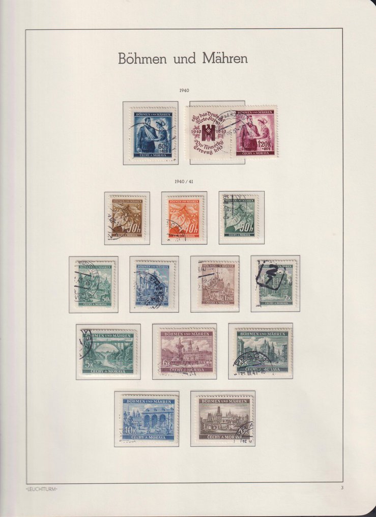 Bohemia ja Moravia 1939/1945 - Jaargangen - Michel: 1/142, D1/24,P1/15 #3.2