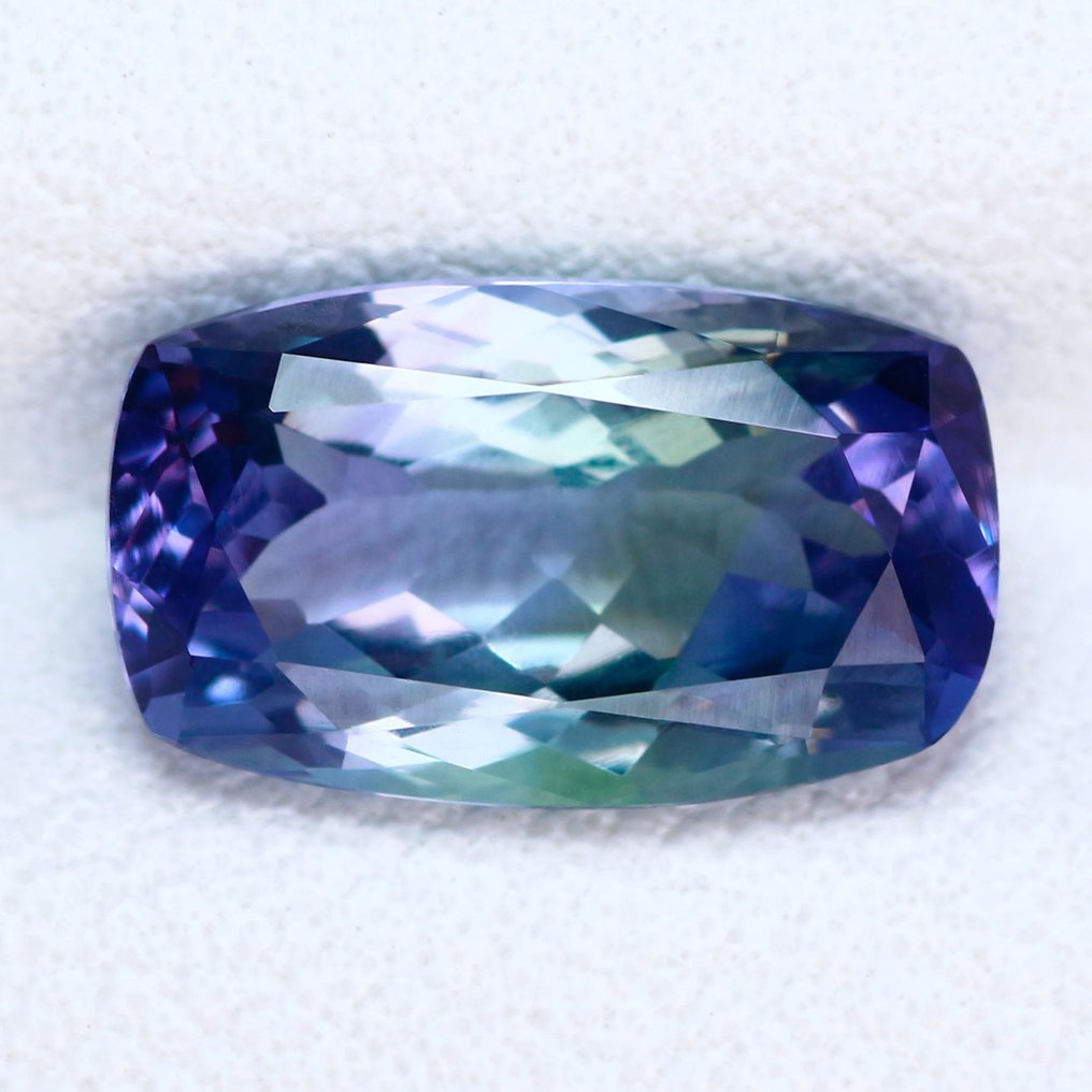 没有保留价 - 1 pcs  绿色, 紫罗兰色 坦桑石  - 2.20 ct - 国际有色宝石协会（ICA GemLab） - 无加热 - 无处理 #1.0