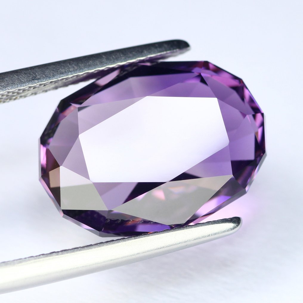 沒有保留價 - 1 pcs 紫色 紫水晶 - 13.24 ct - 國際有色寶石協會 (ICA GemLab) - AAA 精细切割 无加热 #4.3