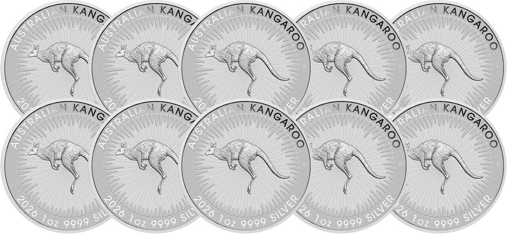 10 once troy - Argento .999 - Kangourou 2026 - 311 gram - fine silver #1.0