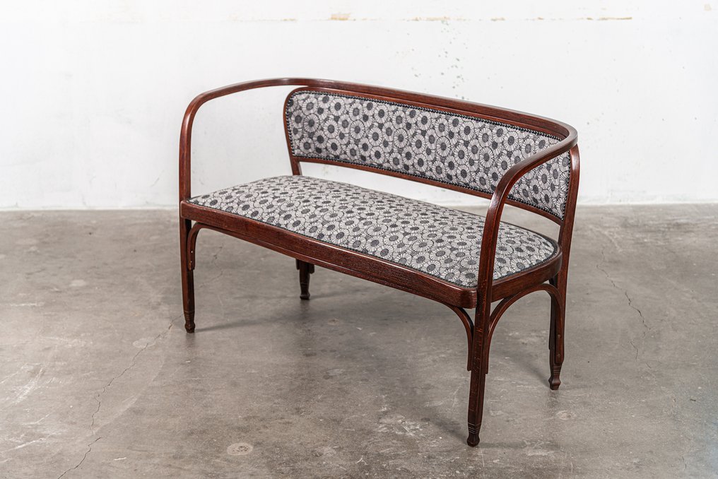 Jakob & Josef Kohn - Gustav Siegel - Canapé - 715 - Hêtre, tissu #1.0