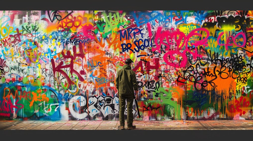 Dine Chanima - (XXL) Giant Vibrant Splashes Of Protest #1.0