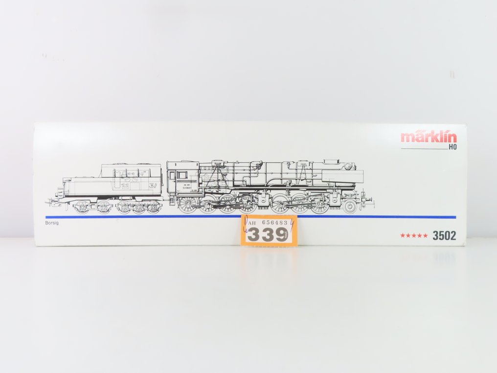 Märklin H0轨 - 3302 - 带煤水车的蒸汽机车 (1) - BR 53 'Mallet' 在照片着色中 - DRG #3.2
