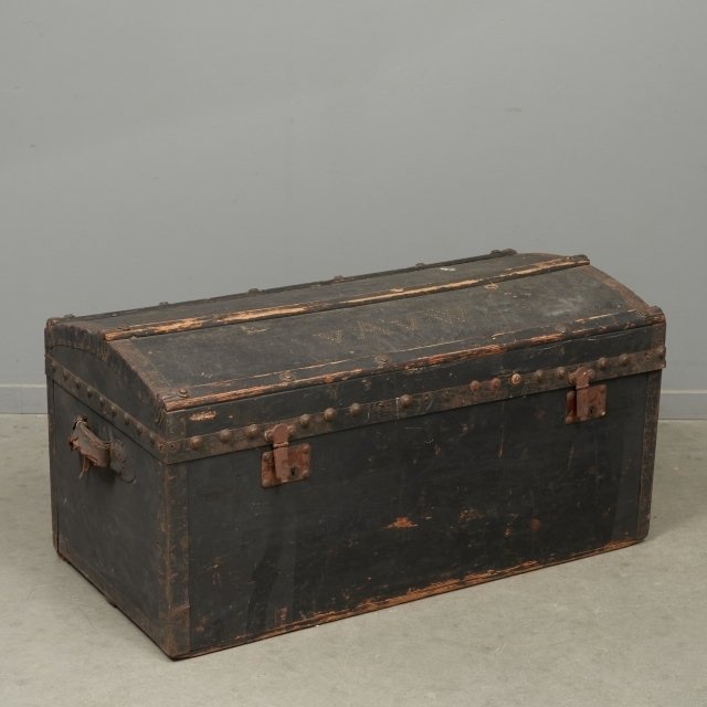 Zwarte hutkoffer Holland - Σεντούκι - Ξύλο #2.1