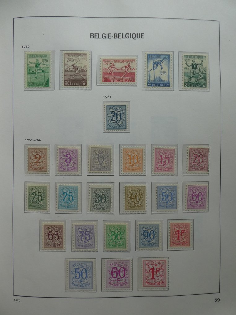 Belgium 1950/1970 - DAVO Cristal II, complete #3.2
