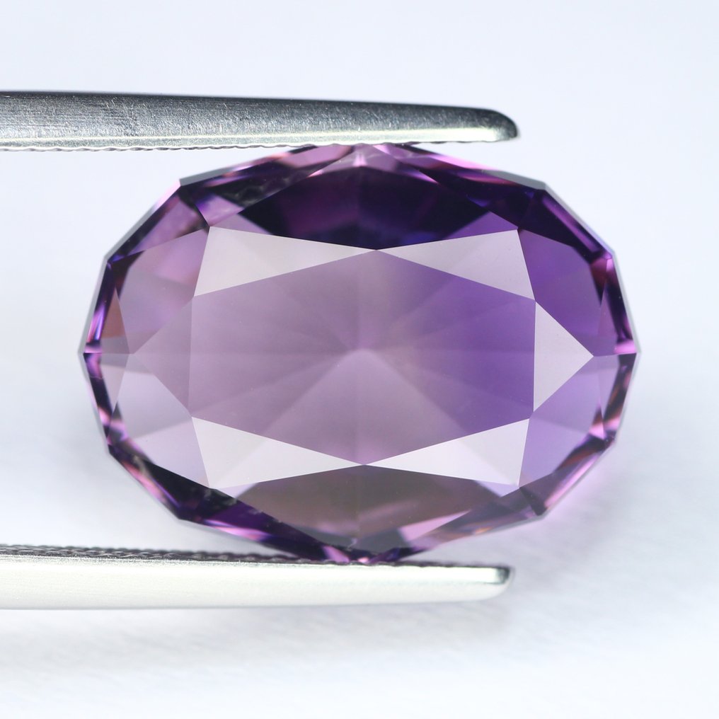 沒有保留價 - 1 pcs 紫色 紫水晶 - 13.24 ct - 國際有色寶石協會 (ICA GemLab) - AAA 精细切割 无加热 #1.0