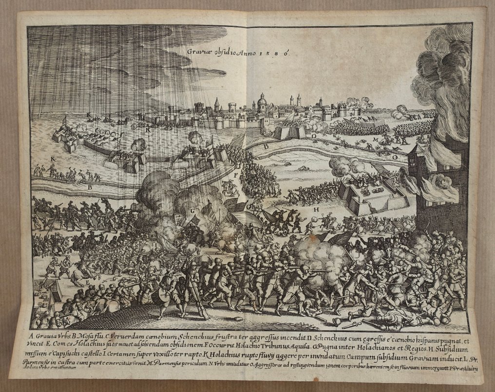 Netherlands - Serious; Famiano Strada - Graviæ obfidio Anno 1586 - 1651 #1.0