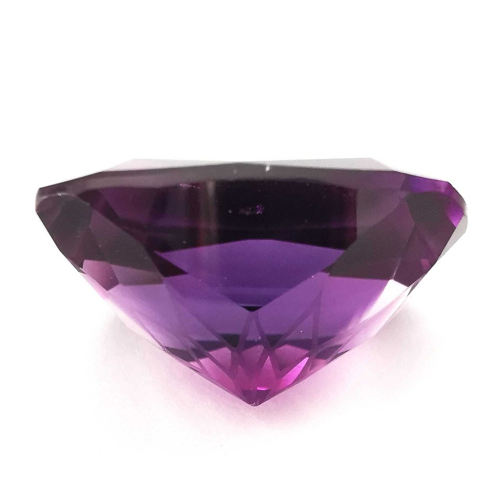 Zonder Minimumprijs Amethist  - 25.02 ct - Antwerp Laboratory for Gemstone Testing (ALGT) - Levend diep paars #3.2