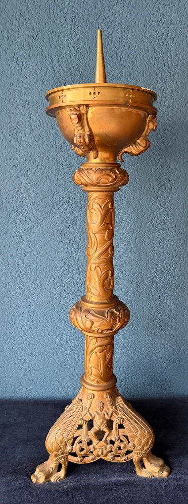 燭台 - 青銅色 - 高度75厘米 重量9.5公斤 #2.1