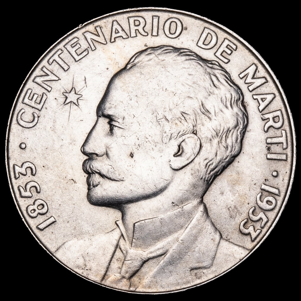 A Karib-tenger. 1 Peso 1953 - Centenario de Marti  (Nincs minimálár) #1.0