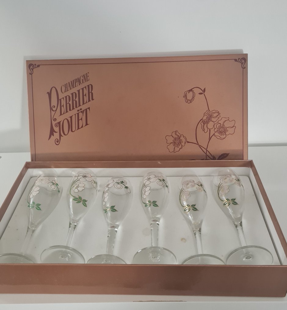 Perrier-Jouët - Emile Gallé - Calice da champagne (6) - Anémone di Émile Gallé - Cristallo #1.0