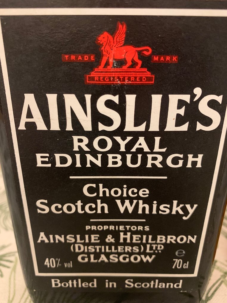 Ainslie's Royal Edinburgh - Ainslie & Heilbron - b. 1984 & 1988 - 70cl, 20cl - 2 bouteilles #2.1