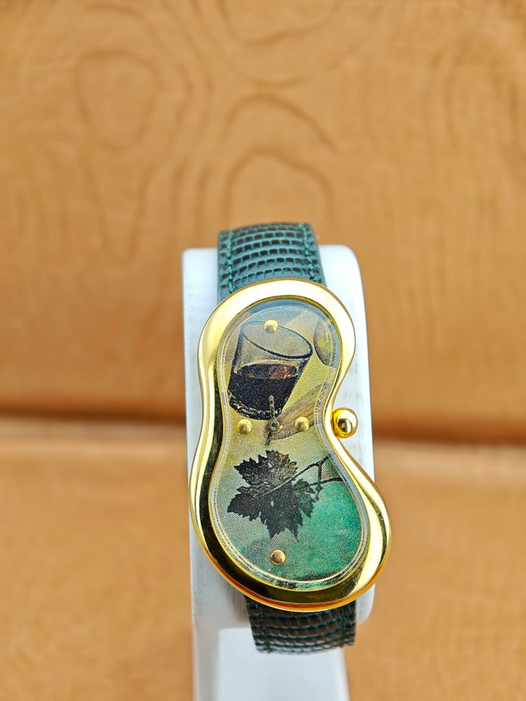 SoftWatch - Dalí “Melting Watch” Wine & Leaf Art – Ref. 92009 – Quartz – Unisex - 92009 - Unisex - 1990-1999 #4.3