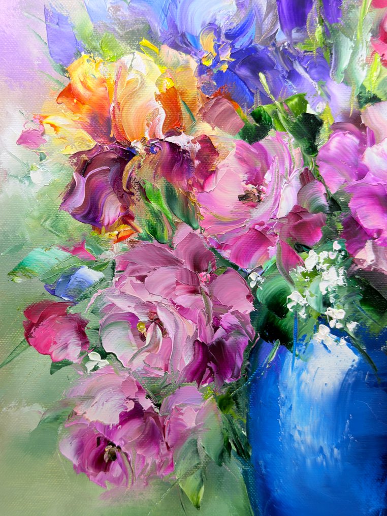 Danuta Mazurkiewicz (XX-XXI) - Flowers in a vaze     Kwiaty w wazonie #4.3