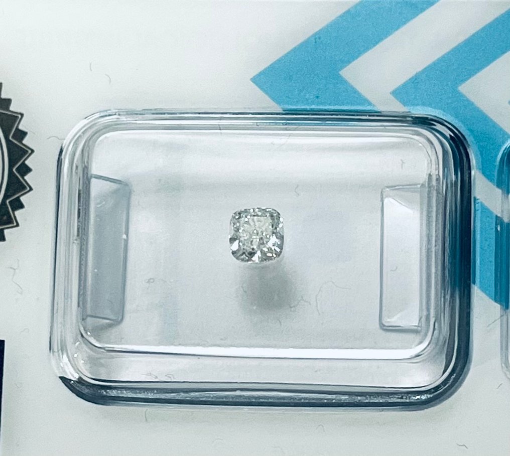 1 pcs Diamant  (Naturelle)  - 0.33 ct - Coussin - G - VVS2 - International Gemological Institute (IGI) #1.0