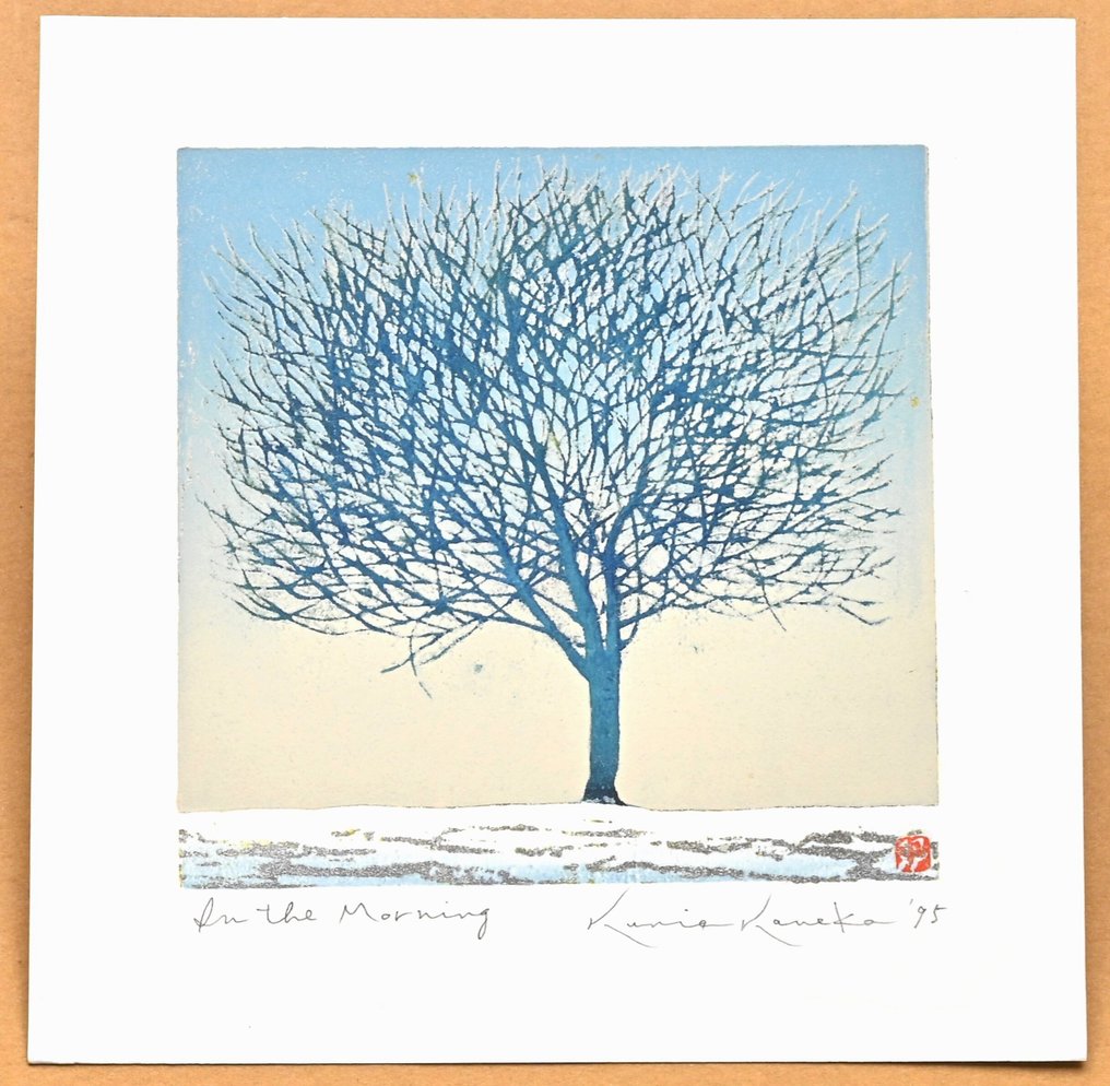 In The Morning - 1995 - Hand-Signed - Kunio Kaneko 金子邦夫 (b 1949) - 日本 #1.0