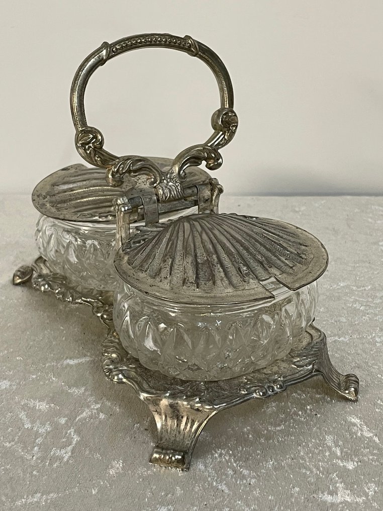 Só- és borstartó készlet (2) - Ezüstözött - Só és bors készlet #2.1