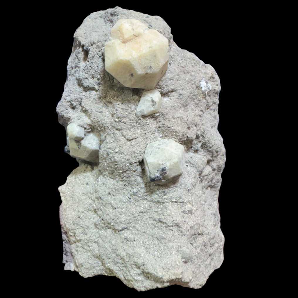 Leucite Crystals on matrix - Height: 9 cm - Width: 7 cm- 200 g #2.1