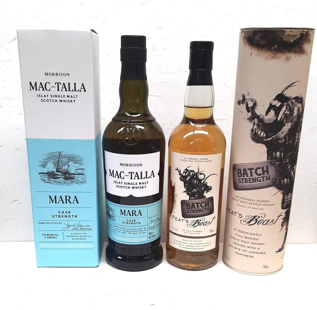 Morrison Mac-Talla Tara + Peat's Beast Batch Strength - 70cl - 2 bottiglie #1.0