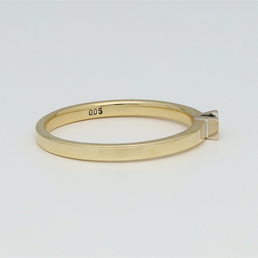 没有保留价 - 戒指 - 14K包金 黄金 钻石 (天然) #4.3