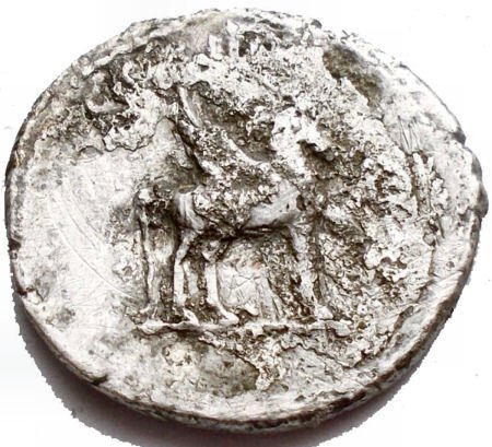 Roman Empire. Domitian (AD 81-96). Lot of 2 coins incl.: Æ As & AR Denarius  (No Reserve Price) #2.1