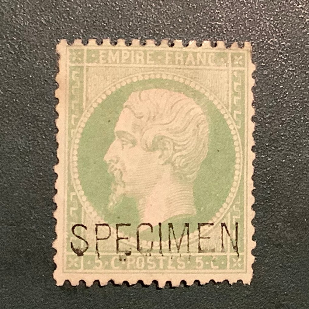 Franciaország 1862 - 5 cent Napoleon, getand met feliratú példány - Yvert 20f #1.0