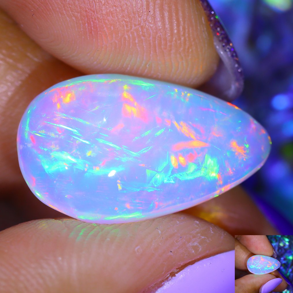 Bez ceny minimalnej
- 1 pcs Pomarańczowy Opal - 6.86 ct - International Gemological Institute (IGI) - Wzór ograniczony AAA opal #4.3