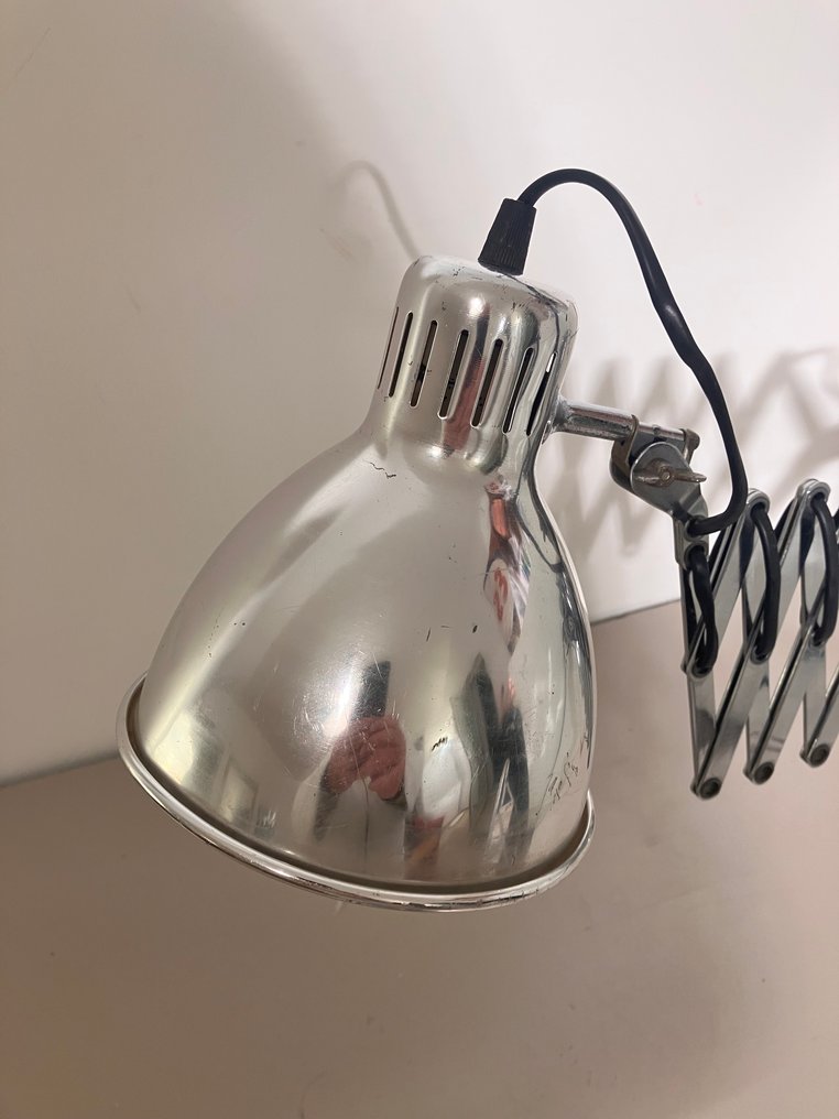 Φωτιστικό τοίχου - Χάλυβας - Φωτιστικό τοίχου δεκαετίας του '70. #3.2