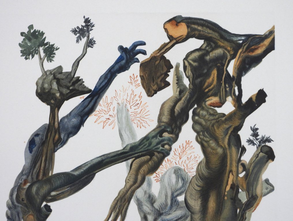 Salvador Dali (1904-1989) - Divine Comedie Signée - Enfer Chant 13 #3.2