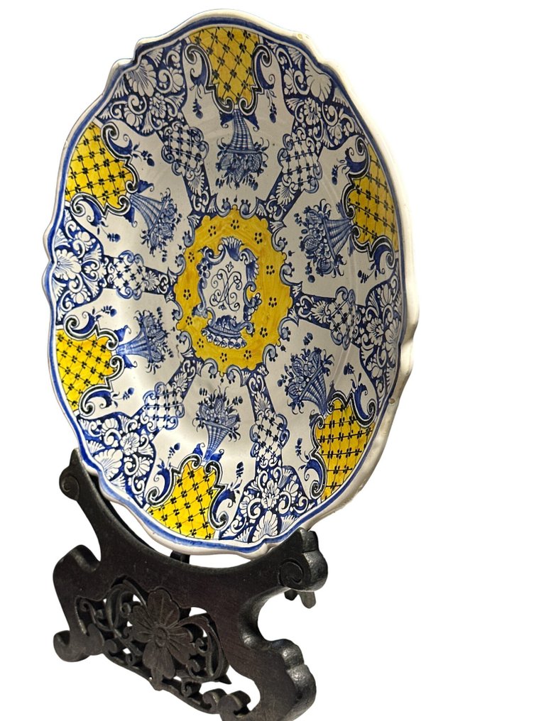 盘子 (2) - 陶器 - 19世纪带有垂饰的盘子 #3.2