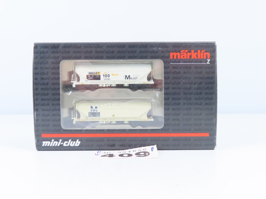 Märklin Z轨 - 82621 - 模型火车货车组 (1) - 两件套货车组，配备4轴“Hoppers”，印有“Millet”标志 - SNCF #2.1