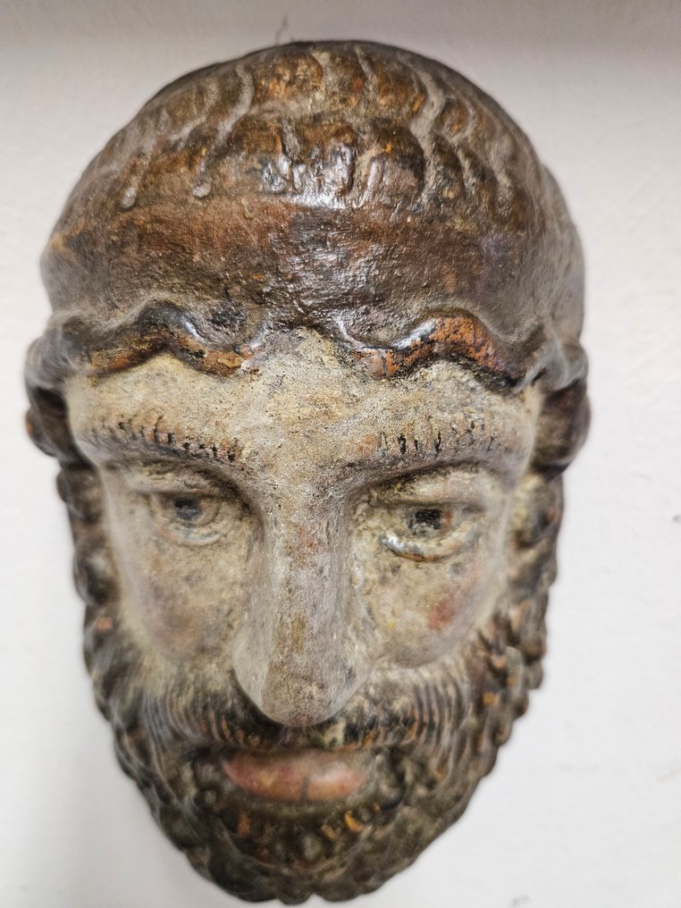 Kopf keramik Portrait - Kopf 23x14 cm - Figure - Kopf Maske - ceramics #2.1