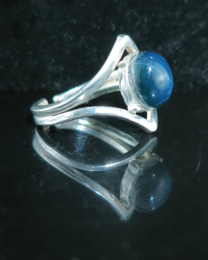 Star Sapphire - Silver - Amulet ring #2.1