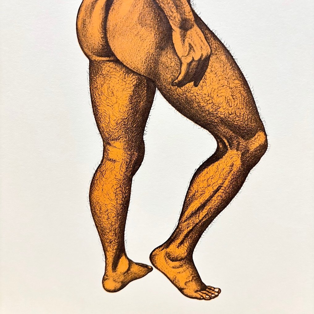 Άνδρας σε στάση - Lithograph Mishima Gō gashū Wakamono 三島剛画集 若者 Mishima Go's Book of - Lithograph - Mishima Gō 三島剛 (1924-1988) - Ιαπωνία - Shōwa period (1926-1989) #4.3