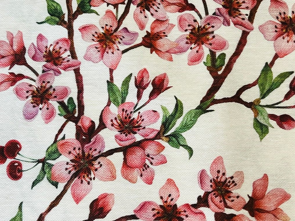 Primavera Eterna: Cseresznyevirágos tapétázás - Kárpit szövet - 2.5 m - 2.8 m #1.0